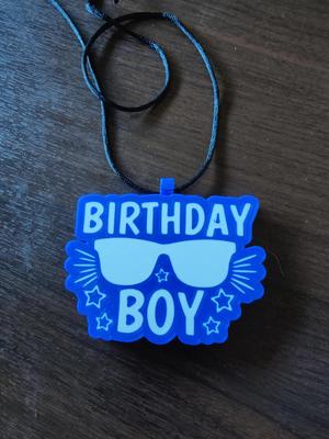 MultiColor Birthday Boy Pendant