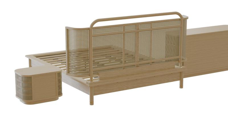 Bed Nightstand and Dresser