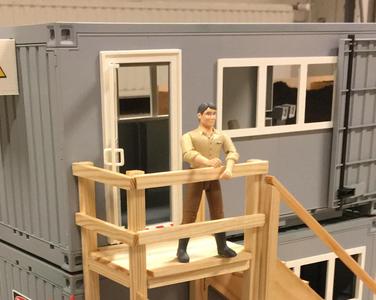 Site office door and windows