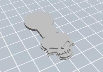 jeton de caddie tete de mort pirate caddy coin