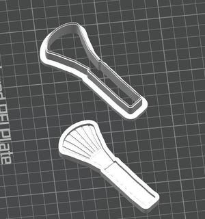 Makeup Brush Cookie Cutter and Stamp/Debosser