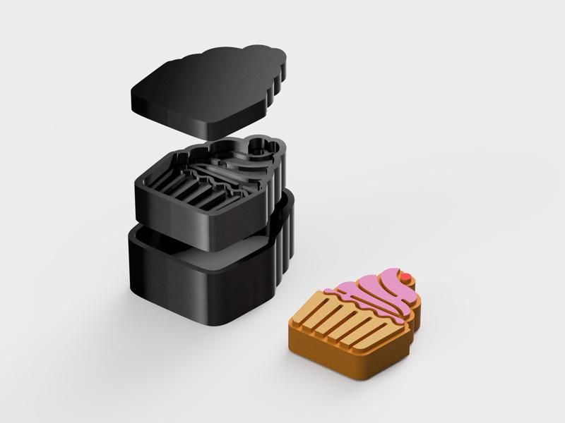 cupcake - bath bomb mould