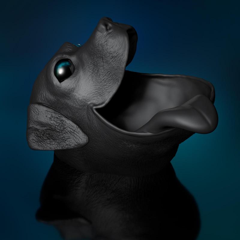 Thread-eater table garbage can, storage Labrador