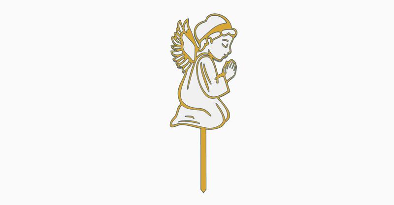 Baby Angel Cake topper
