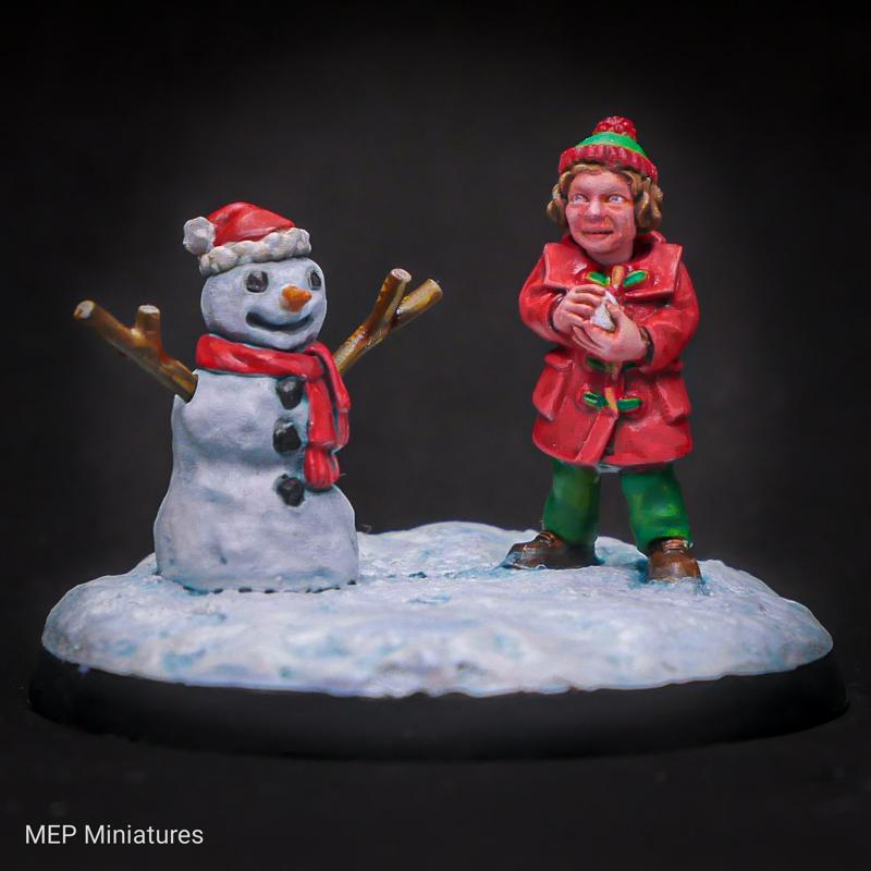 28mm Snowman Scene