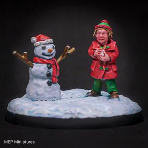 28mm Snowman Scene