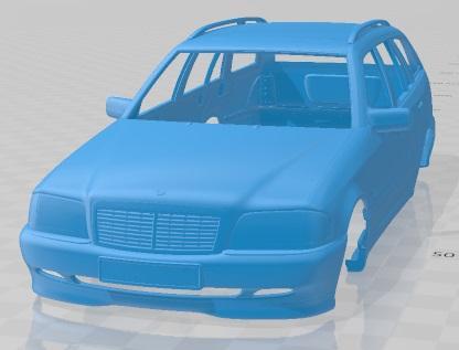 Mercedes Benz C Class S202 Estate 1997 Printable Body Car