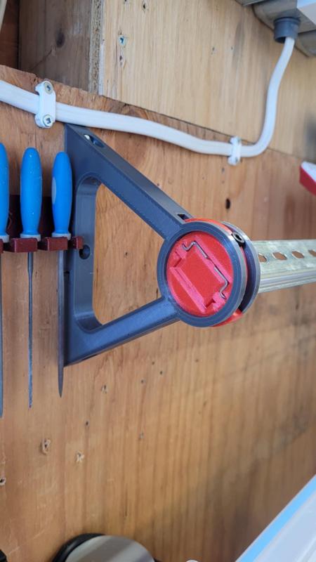 Wall Mounted Din Rail Work Station With Pi400 Mount