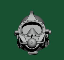 Professional diving helmet