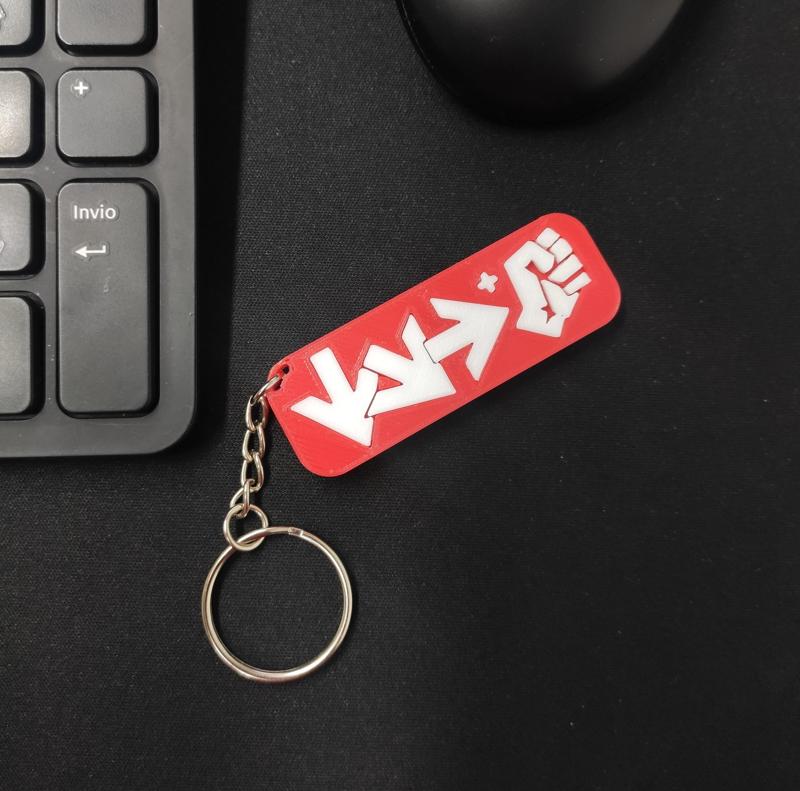 Street Fighter Hadouken keychain