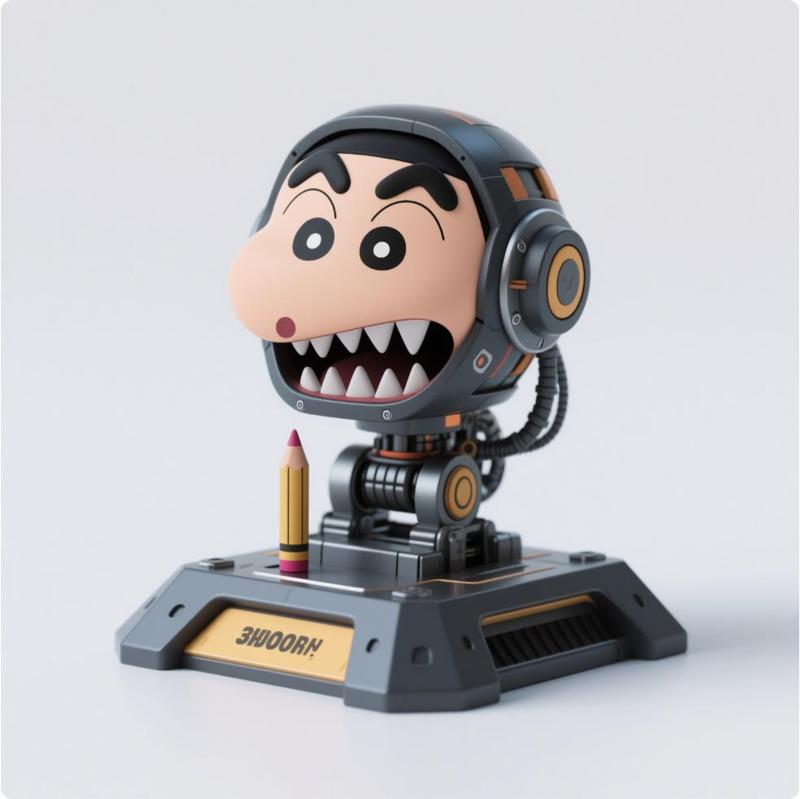 Robot Sculpture Mech Sculpture Crayon Shin-chan