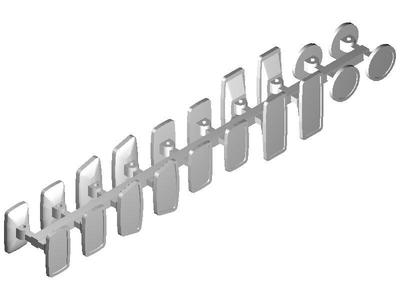 Set of mirrors for truck and streetcar 0 scale - Scale 0 - 1:43