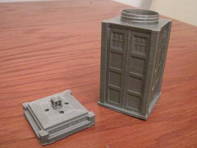 Tardis salt shaker