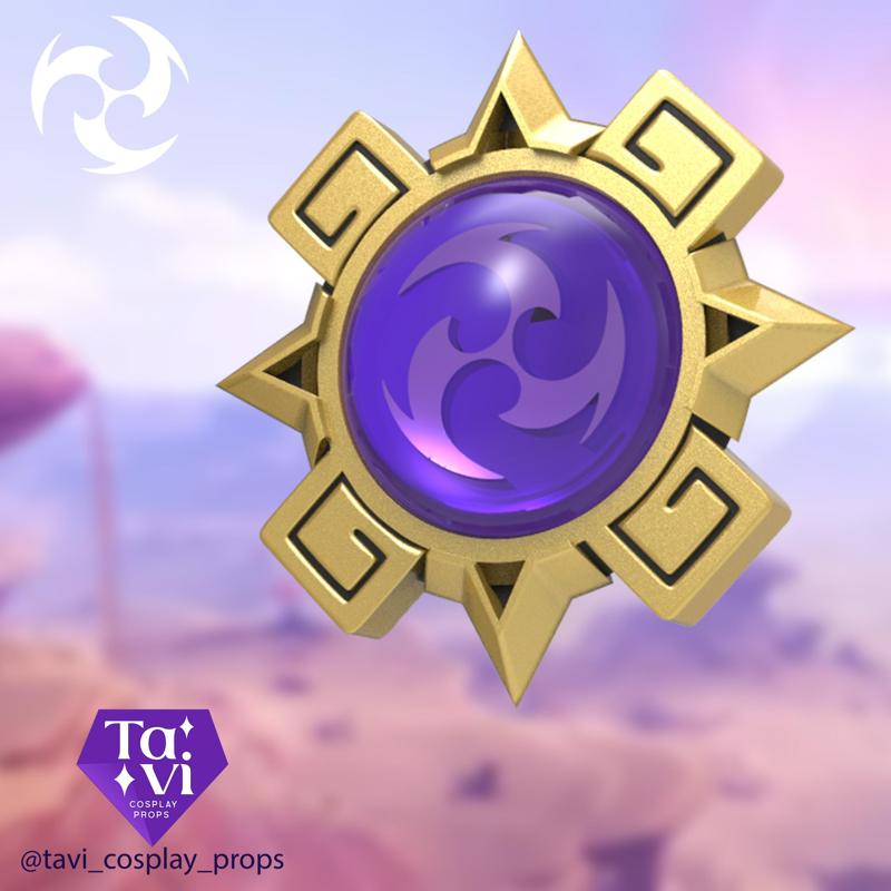 Natlan electro vision genshin impact 3d print cosplay stl files