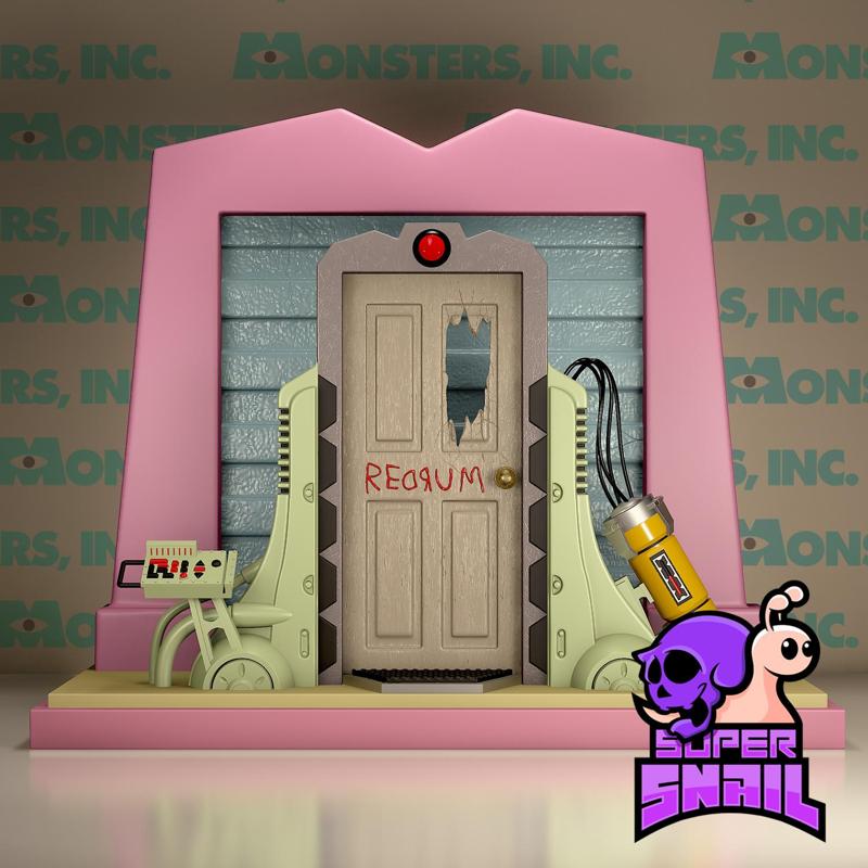 Monsters Inc The Shining Redrum Door Mashup