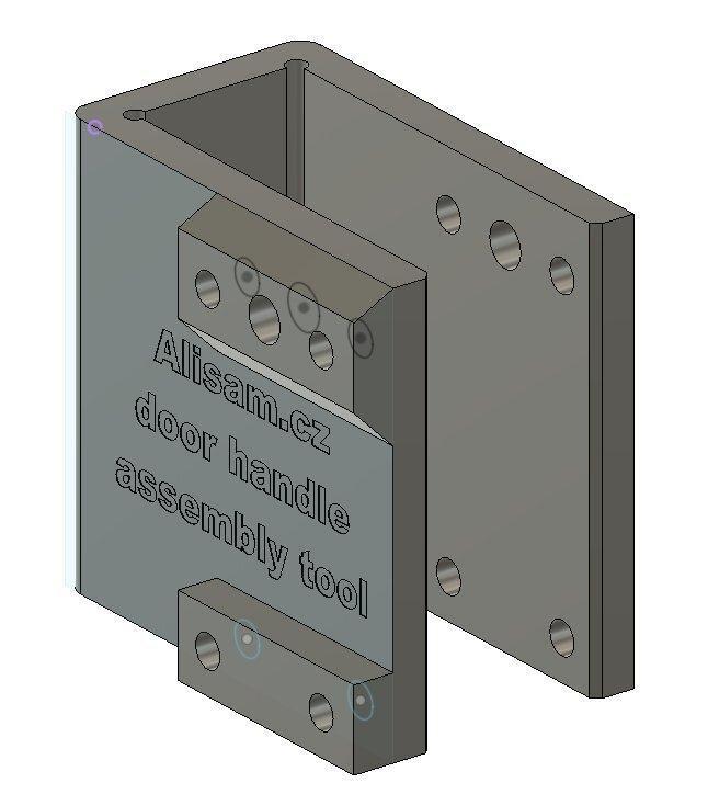 Přípravek pro montáž klik - Door handle asembly tool