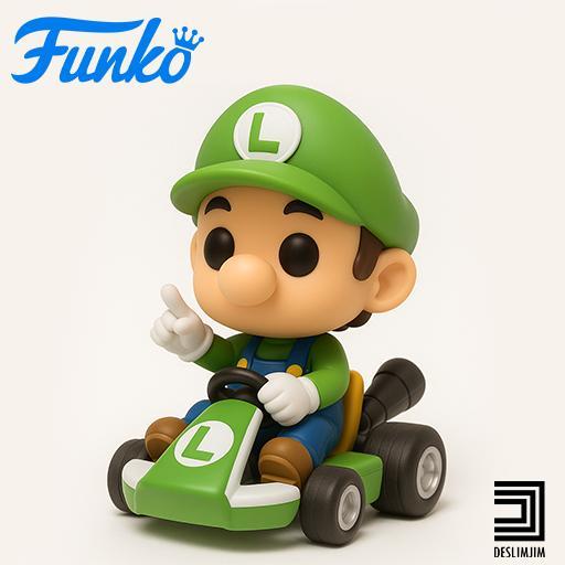 Baby Luigi Kart Mario Bros Funko Pop