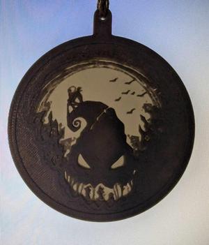 Nightmare Before Christmas Lithopane Ornament
