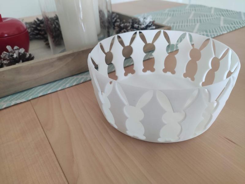 Decorative Bowl with Bunnies - V.2 Remix