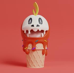 Pokemon - Fuecoco Ice Cream