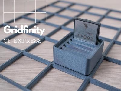 CF Express Card Organizer - Gridfinity