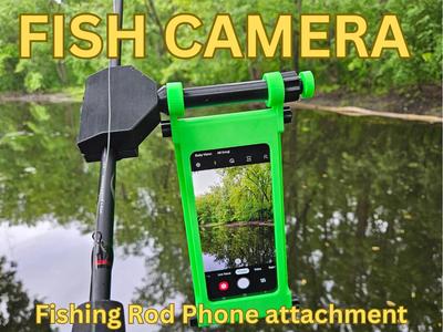 FISHCAM - fishing rod phone attachment