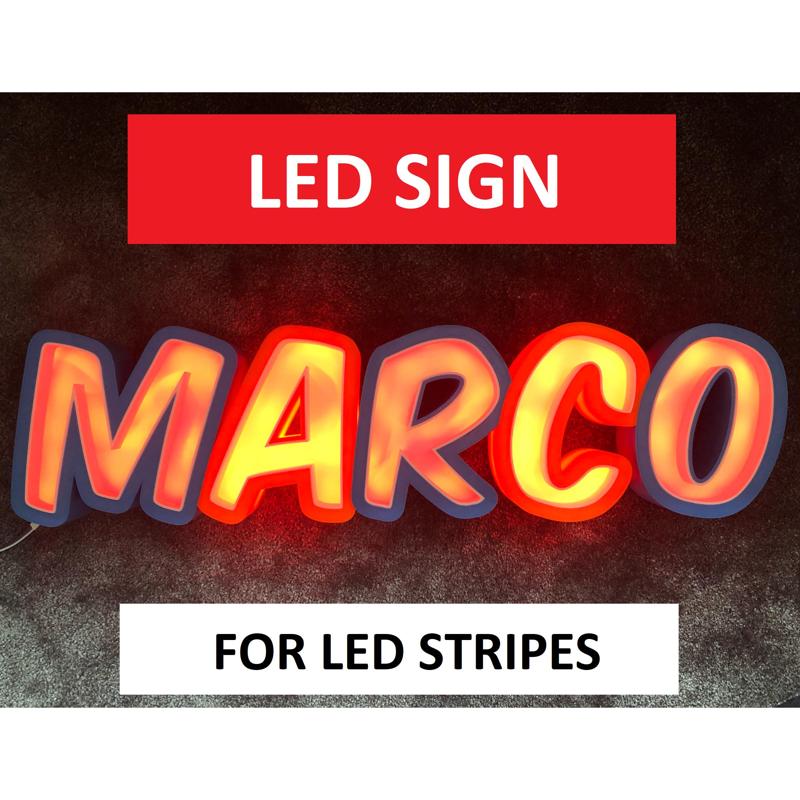 LED NAME SIGN - MARCO (GIFT/ DECO/ DESIGN)