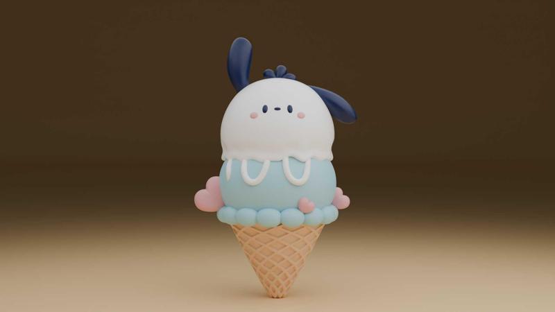 Pochacco sanrio  ice cream