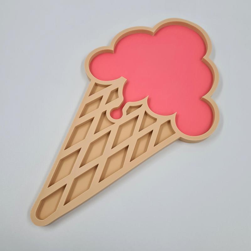 Sensory Play Tray - Ice Cream Cone Dripping - Sweet Treat
