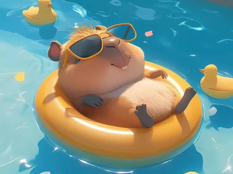 Capybara in Swimsuit
