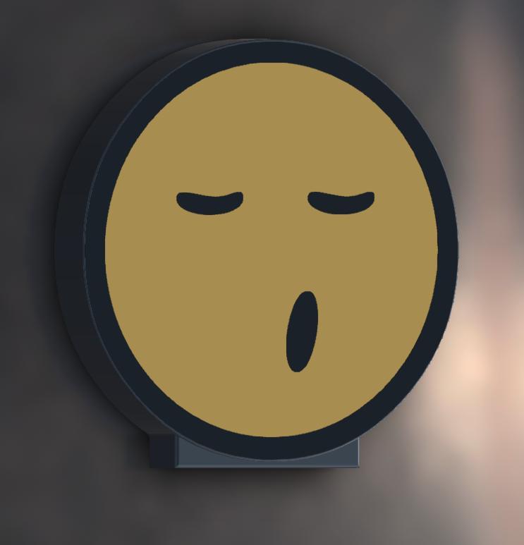 Smiley lamp "Etonné" (surprised)