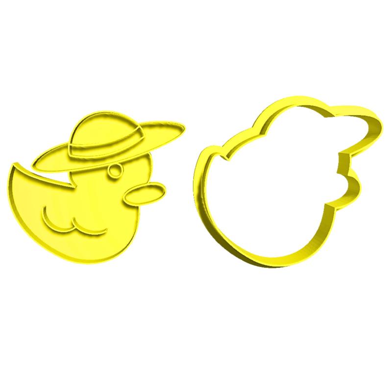 Luffy duckie one piece Kawaii cute Duckies cookie cutter/ cookie cookie stamp