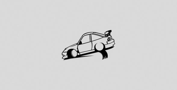 Nissan 240 sx drift cartoonish