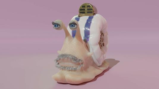 (One piece Live action) Monkey D. Garp's Den den mushi Snail phone High Quality