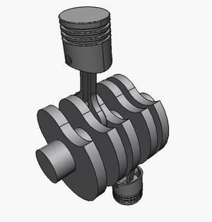 In-line piston engine