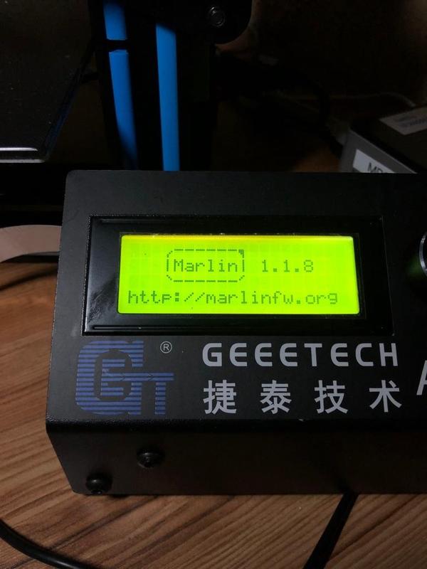 Geeetech A10 Marlin 1.1.8 Firmware (old Version!)