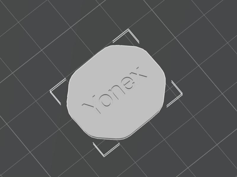 Badminton Racket Butt Cap with Customizable text