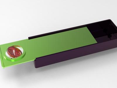 Rotating Chinese Character 'Fu' Pencil Case