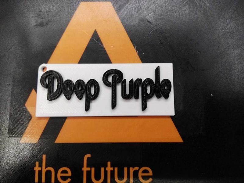 deep purple keychain