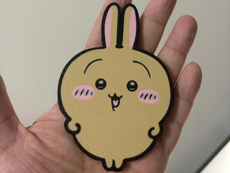 Usagi, Hachiman keychain, backpack version, Chiikawa trio Chiikawa