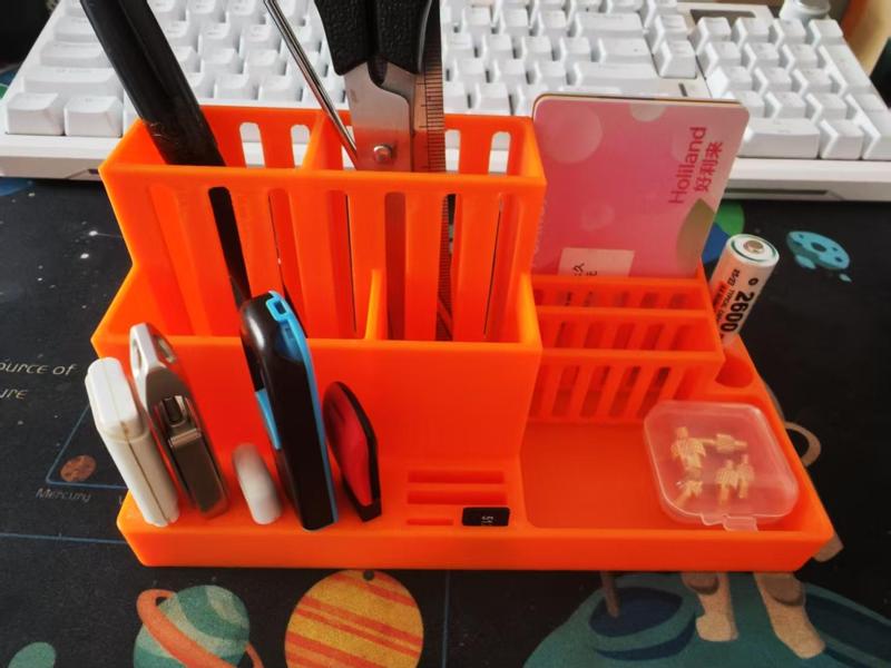 Multi-Compartment Pen Holder