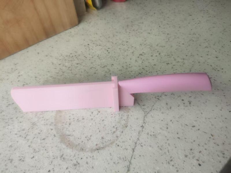 Bayco ceramic knife sheath, with optional non-slip edge and hanging hook, integrated design, flawless