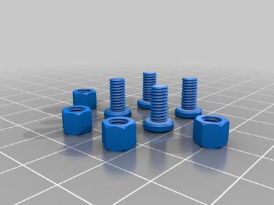 SMARS - Stepper Variant - Stepper Mounting Screws and Nuts