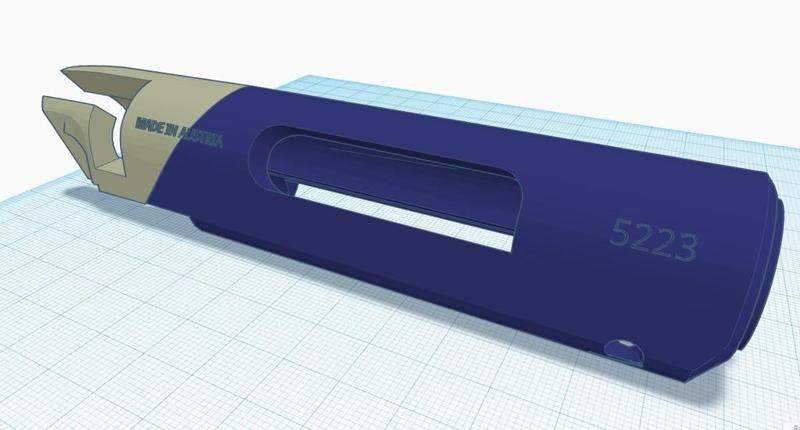 Deckard's Blaster from Blade Runner with added markings