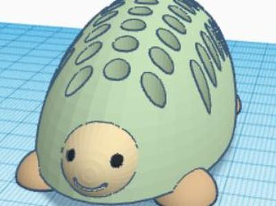 Cute turtle pencil holder