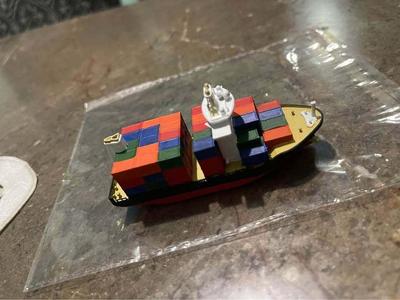 3D Printable Container Ship Model  Cargo Vessel STL for Maritime Dioramas & Scale Projects
