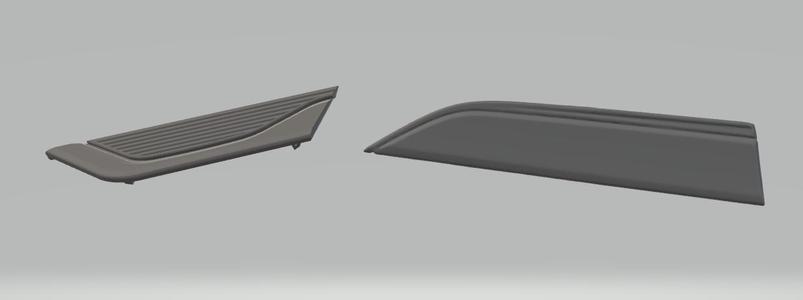 Audi A6 decorative wing-door plates 8W6853601A & 8W6853604