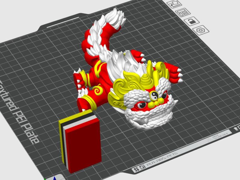 Multicolor Cute Little Lion Dance