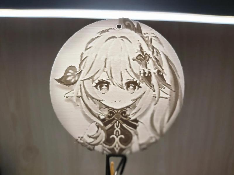 Genshin Impact - Kusanali ID Photo Lithophane Keychain