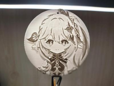 Genshin Impact - Kusanali ID Photo Lithophane Keychain